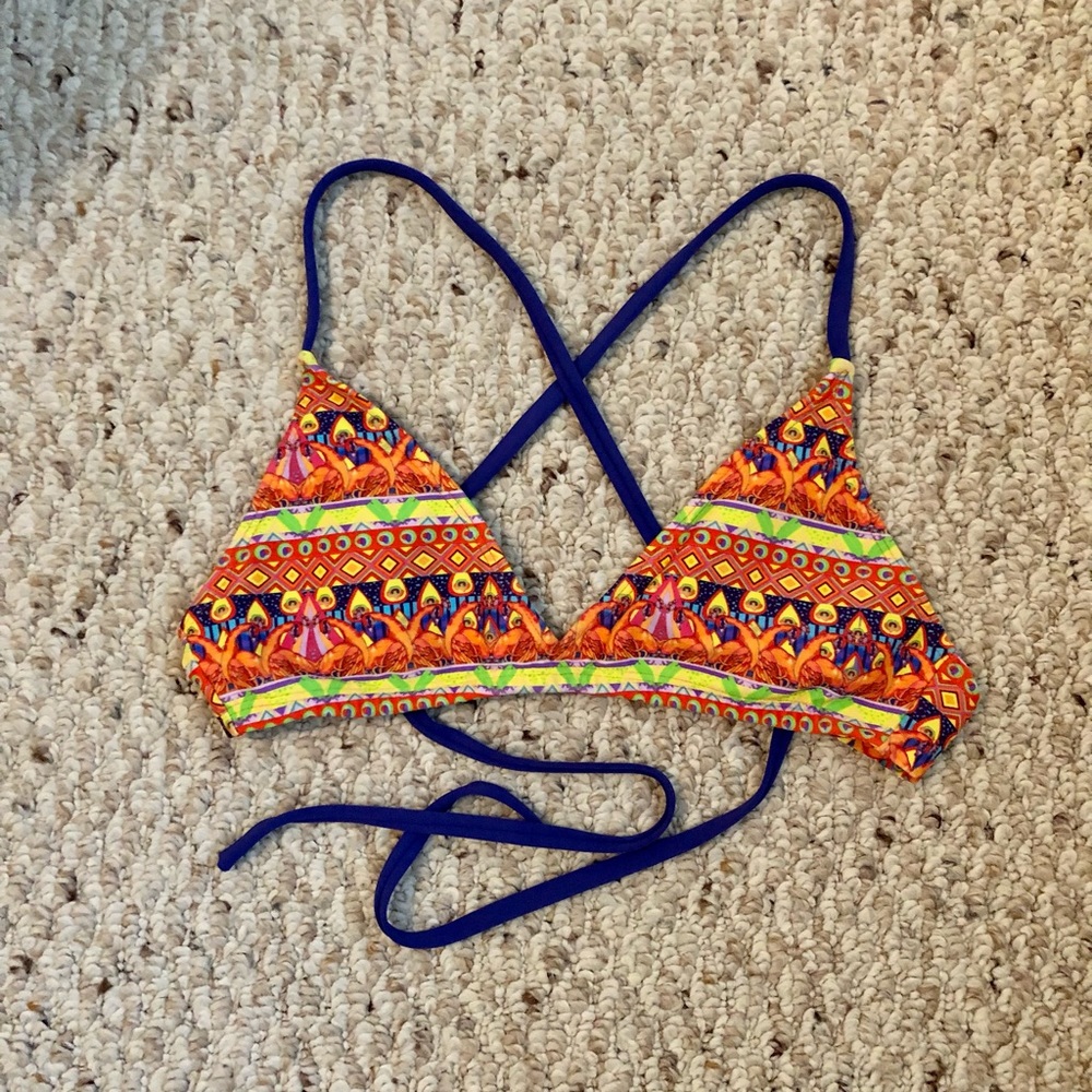 Pualani bikini top - small - gently used - cross back
